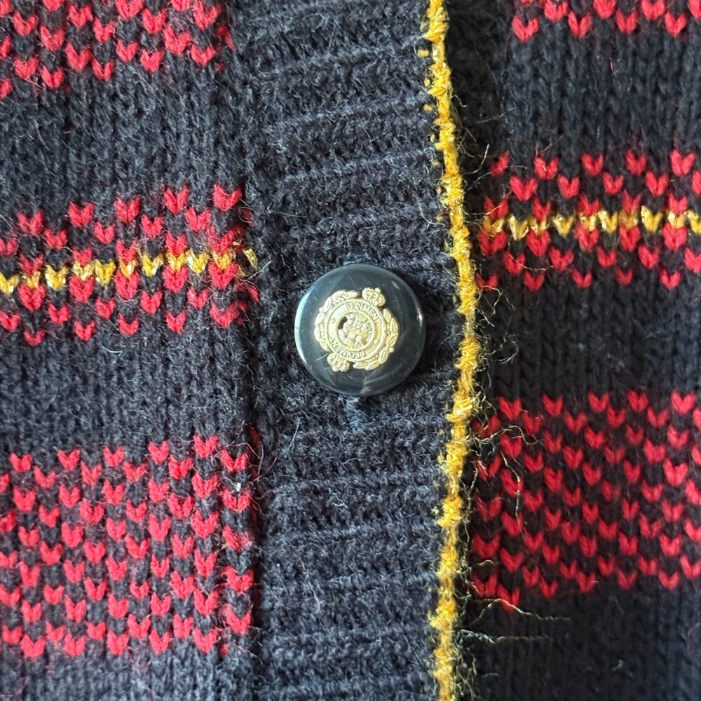 Maggie McNaughton vintage plaid sweater vest Xlarge Christmas holiday party - Picture 3 of 10